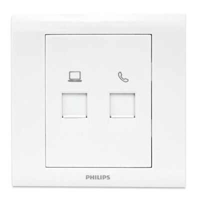 Philips (PHILIPS) switch socket panel TV computer socket cable cable closed-circuit television network panel jack 86 type P3 ivory white
Philips (PHILIPS) switch socket panel TV computer socket cable cable closed-circuit television network panel jack 86 type P3 ivory white