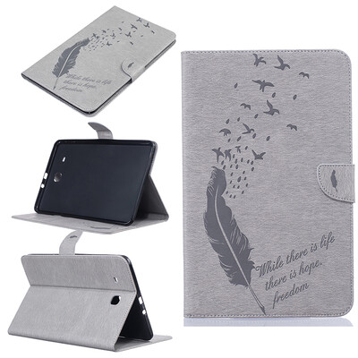 Gray feathers Style Embossing Classic Flip Cover with Stand Function and Credit Card Slot for Samsung GALAXY Tab E T560
Gray feathers Style Embossing Classic Flip Cover with Stand Function and Credit Card Slot for Samsung GALAXY Tab E T560