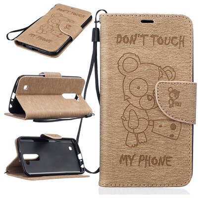 Gold Bear Style Embossing Classic Flip Cover with Stand Function and Credit Card Slot for LG K10
Gold Bear Style Embossing Classic Flip Cover with Stand Function and Credit Card Slot for LG K10