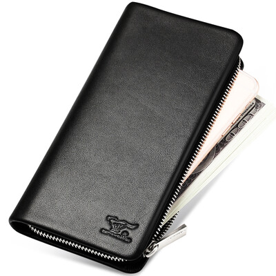 Seven wolves handbag male first layer cowhide multi-card zipper men wallet business handbag wallet 1A4454101-01 black
Seven wolves handbag male first layer cowhide multi-card zipper men wallet business handbag wallet 1A4454101-01 black