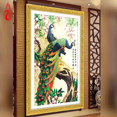 YGS-26 DIY 5D Diamond Painting Cross Stitch Round Diamonds Embroidery Peacock wealth&good fortune Diamond Mosaic Home Decor
YGS-26 DIY 5D Diamond Painting Cross Stitch Round Diamonds Embroidery Peacock wealth&good fortune Diamond Mosaic Home Decor