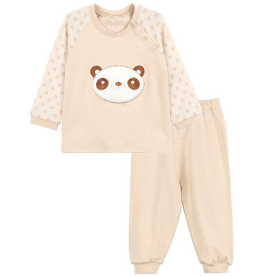 Xin Song baby jacquard color cotton home clothing suit newborn spring and autumn color cotton underwear shirt pants suit shallow card panda C280D73
Xin Song baby jacquard color cotton home clothing suit newborn spring and autumn color cotton underwear shirt pants suit shallow card panda C280D73