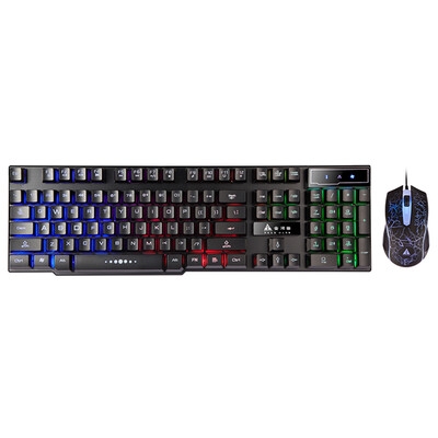 Golden Field Rainbow Valley Mechanical Handpiece Office Home Game Keyboard Mouse Set Colorful Backlit Eating Chicken Keyboard Glue With Breathing Light Eating Chicken Mouse Black 
Golden Field Rainbow Valley Mechanical Handpiece Office Home Game Keyboard Mouse Set Colorful Backlit Eating Chicken Keyboard Glue With Breathing Light Eating Chicken Mouse Black