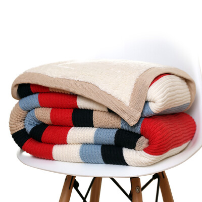 Cotton pad cotton padded blanket blanket plus velvet padded cotton knit blanket single red&blue striped plus velvet 127 153cm
Cotton pad cotton padded blanket blanket plus velvet padded cotton knit blanket single red&blue striped plus velvet 127 153cm