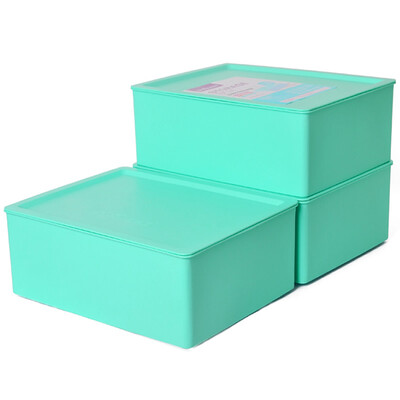 Baicao Garden bicoy plastic storage box underwear storage box storage box 3 sets blank plastic box green
Baicao Garden bicoy plastic storage box underwear storage box storage box 3 sets blank plastic box green