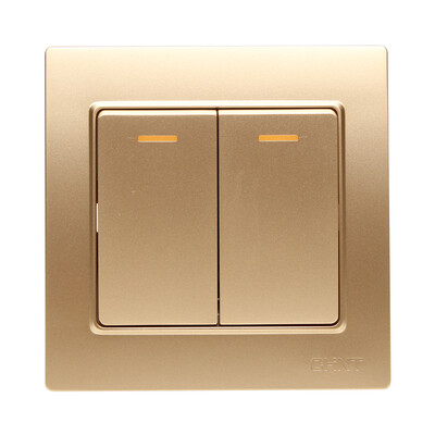 Zhengtai CHNT socket panel switch socket double open double control champagne gold 7L series
Zhengtai CHNT socket panel switch socket double open double control champagne gold 7L series