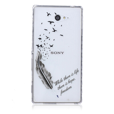 Feathers and birds Pattern Soft Thin TPU Rubber Silicone Gel Case Cover for SONY Xperia M2
Feathers and birds Pattern Soft Thin TPU Rubber Silicone Gel Case Cover for SONY Xperia M2