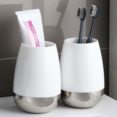 Ou Runzhe mouth cup stainless steel base drop models couple toothbrush wash cup large 2 Pack
Ou Runzhe mouth cup stainless steel base drop models couple toothbrush wash cup large 2 Pack