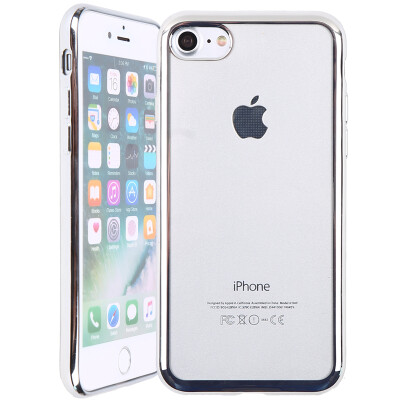 

Wei Ji iPhone 7 Drop Mobile Shell Apple 7 Силиконовый чехол Plate Прозрачная мягкая раковина 4,7 дюйма серебра Подходит 7