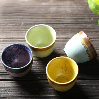 Arts and Crafts Ceramic Cups Kiln Four-color Master Cups Tea Cups Kung Fu Tea Sets Small Tea Sets Pu'er Tea
Arts and Crafts Ceramic Cups Kiln Four-color Master Cups Tea Cups Kung Fu Tea Sets Small Tea Sets Pu'er Tea