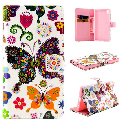 Colorful Butterfly Design PU Leather Flip Cover Wallet Card Holder Case for SONY Xperia Z5
Colorful Butterfly Design PU Leather Flip Cover Wallet Card Holder Case for SONY Xperia Z5