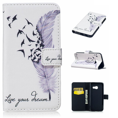 Plumes Design PU Leather Flip Cover Wallet Card Holder Case for Samsung Galaxy A3 2017/A320
Plumes Design PU Leather Flip Cover Wallet Card Holder Case for Samsung Galaxy A3 2017/A320