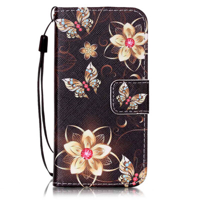 Gold Butterfly Flower Design PU Leather Flip Cover Wallet Card Holder Case for IPHONE 5
Gold Butterfly Flower Design PU Leather Flip Cover Wallet Card Holder Case for IPHONE 5