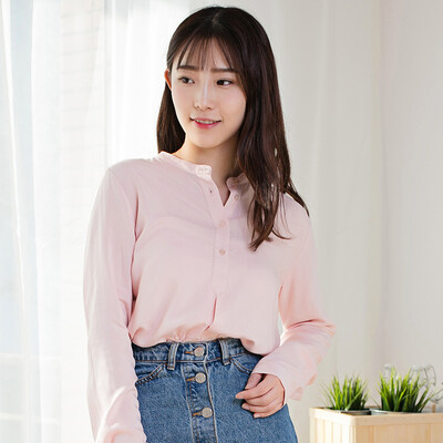 intercrew Korea 2017 spring new shirt female long sleeve loose type collar collar head women IS7S51 light pink 100
intercrew Korea 2017 spring new shirt female long sleeve loose type collar collar head women IS7S51 light pink 100