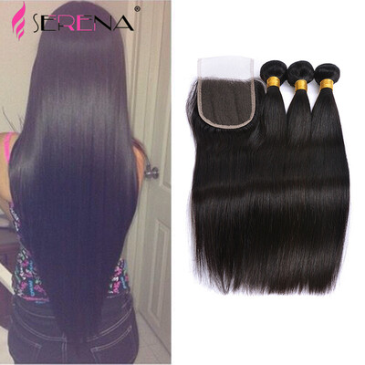 Rosa Hair Grade 7A Brazilian Virgin Hair With Closure Cheap Straight Hair With Closure Human Hair 3 Bundles
Rosa Hair Grade 7A Brazilian Virgin Hair With Closure Cheap Straight Hair With Closure Human Hair 3 Bundles