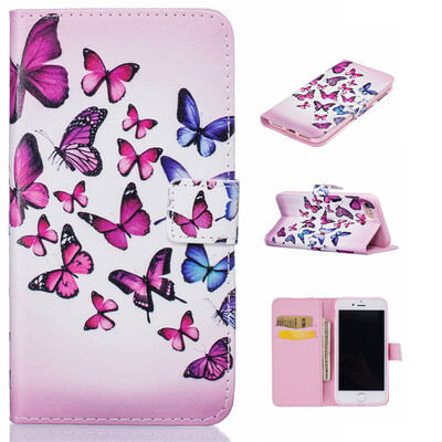 Pink&blue butterfly Design PU Leather Flip Cover Wallet Card Holder Case for IPHONE 7
Pink&blue butterfly Design PU Leather Flip Cover Wallet Card Holder Case for IPHONE 7