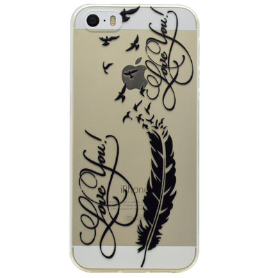LOVE Feathers Pattern Soft Thin TPU Rubber Silicone Gel Case Cover for IPHONE 55S5SE
LOVE Feathers Pattern Soft Thin TPU Rubber Silicone Gel Case Cover for IPHONE 55S5SE