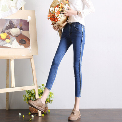CITYPLUS Felt hit color pencil elastic high waist feet nine points jeans CWKN172462 dark blue M
CITYPLUS Felt hit color pencil elastic high waist feet nine points jeans CWKN172462 dark blue M