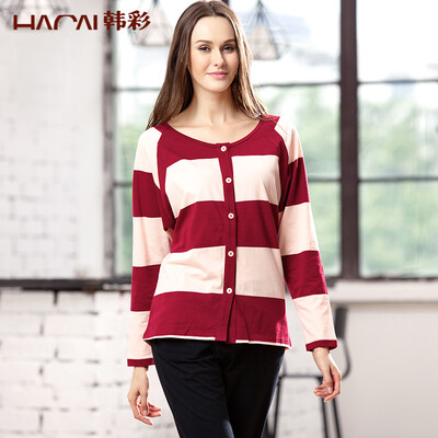 Hacai HACAI pajamas women long-sleeved pajamas round collar cardigan loose loose large size can be outside the home clothing set dates 17095 XL
Hacai HACAI pajamas women long-sleeved pajamas round collar cardigan loose loose large size can be outside the home clothing set dates 17095 XL