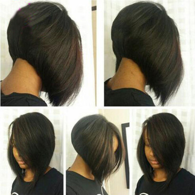 Glueless Full lace human hair bob wigs for black women straight bob lace front wig with bangs natural color
Glueless Full lace human hair bob wigs for black women straight bob lace front wig with bangs natural color