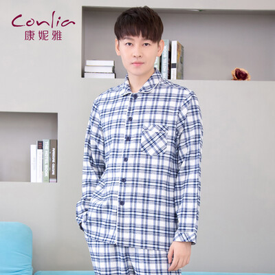 Conlia Men's House Pajamas 2017 весна и лето новые с длинными рукавами брюки сундук костюм костюм индиго XXXL 631612306706
Conlia Men's House Pajamas 2017 весна и лето новые с длинными рукавами брюки сундук костюм костюм индиго XXXL 631612306706