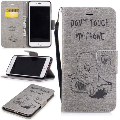 Gray Bear Style Embossing Classic Flip Cover with Stand Function and Credit Card Slot for IPHONE 7 Plus
Gray Bear Style Embossing Classic Flip Cover with Stand Function and Credit Card Slot for IPHONE 7 Plus