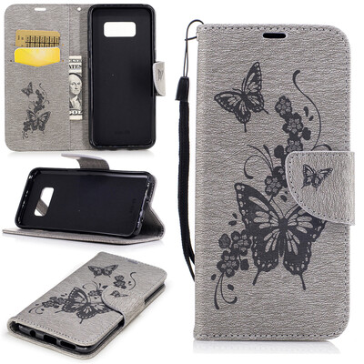 Gray Butterfly Style Embossing Classic Flip Cover with Stand Function and Credit Card Slot for Samsung Galaxy S8
Gray Butterfly Style Embossing Classic Flip Cover with Stand Function and Credit Card Slot for Samsung Galaxy S8