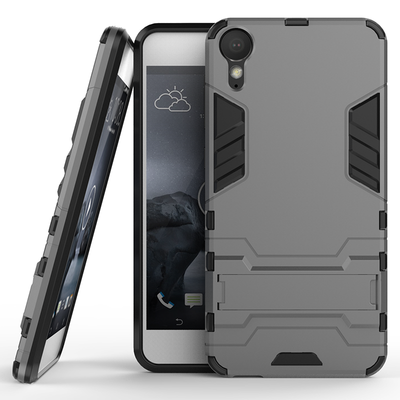 Gray Slim Robot Armor Kickstand Shockproof Hard Rugged Rubber Back Case For HTC Desire 10
Gray Slim Robot Armor Kickstand Shockproof Hard Rugged Rubber Back Case For HTC Desire 10