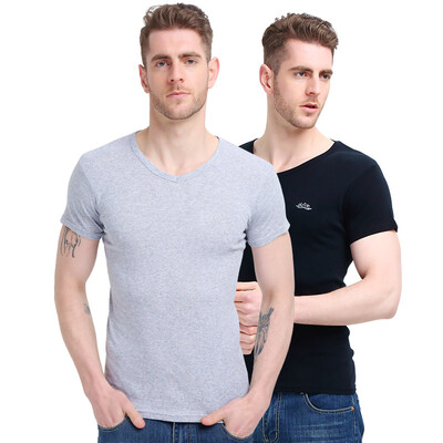 Bosideng Men&39s Vest 2-Pack Men&39s T-Shirt Short Sleeve Cotton V-Neck Shirt Pure Color Touching T-Shirt Black Gray
Bosideng Men&39s Vest 2-Pack Men&39s T-Shirt Short Sleeve Cotton V-Neck Shirt Pure Color Touching T-Shirt Black Gray