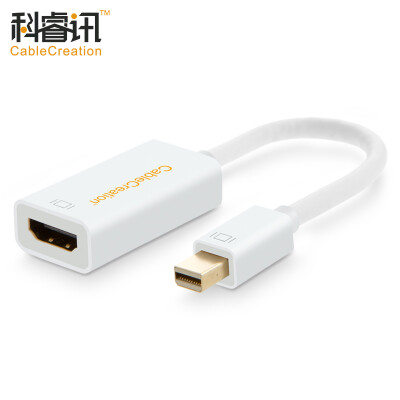 CABLE CREATION Mini DP to HDMI Converter Adapter Mini Displayport 4K HD Apple MacBook Lightning Интерфейс Полученный телевизор Белый CD0009
CABLE CREATION Mini DP to HDMI Converter Adapter Mini Displayport 4K HD Apple MacBook Lightning Интерфейс Полученный телевизор Белый CD0009