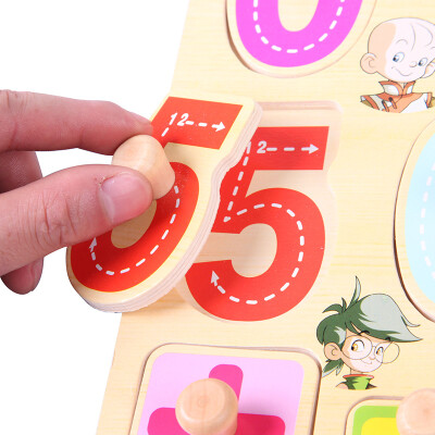 

Дани странно (Dan Ni Qi Te) + цифровой диск сцепления раннего детства алфавит кусок головоломки деревянные детские игрушки алфавитно-цифровой ребенок когнитивно развивающие игрушки 1-3 лет познавательный смысл введение CDN-8018