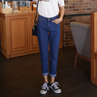 VIVAHEART Korean high waist loose jeans nine pants harem pants students female VWKN171135 dark blue 27
VIVAHEART Korean high waist loose jeans nine pants harem pants students female VWKN171135 dark blue 27