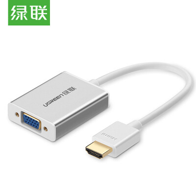 Green (UGREEN) HDMI to VGA cable adapter with audio port HD video converter notebook millet box cable TV projector adapter white 40212
Green (UGREEN) HDMI to VGA cable adapter with audio port HD video converter notebook millet box cable TV projector adapter white 40212