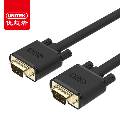 (UNITEK) VGA line vga3 + 6 engineering line computer monitor cable projectors 2 meters notebook TV HD video cable pure copper double magnetic ring Y-C513E
(UNITEK) VGA line vga3 + 6 engineering line computer monitor cable projectors 2 meters notebook TV HD video cable pure copper double magnetic ring Y-C513E