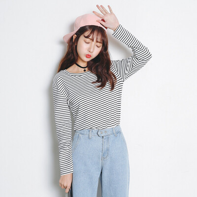 CITYPLUS Arts Fan Stripe Slim Stretch Shirt Sleeve Knit Long Sleeve T-Shirt Female CWTC172269 White
CITYPLUS Arts Fan Stripe Slim Stretch Shirt Sleeve Knit Long Sleeve T-Shirt Female CWTC172269 White