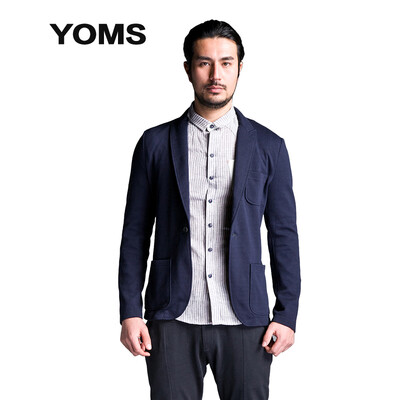 (YOMS) suits men's youth casual Slim knitted single-sided jacket 52233008 possession of green M 
(YOMS) suits men's youth casual Slim knitted single-sided jacket 52233008 possession of green M