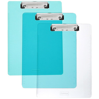 Comic A744 A4 Portable writing board clip transparent / transparent blue / transparent green color random office stationery
Comic A744 A4 Portable writing board clip transparent / transparent blue / transparent green color random office stationery