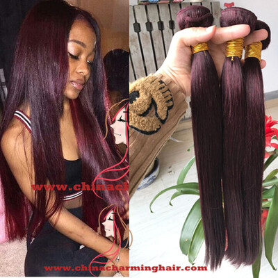 99J Red Wine Colored Human Hair 3 Bundles Brazilian Virgin Hair Straight Weaves 8A Straight 99j Remy Hair Extensions
99J Red Wine Colored Human Hair 3 Bundles Brazilian Virgin Hair Straight Weaves 8A Straight 99j Remy Hair Extensions