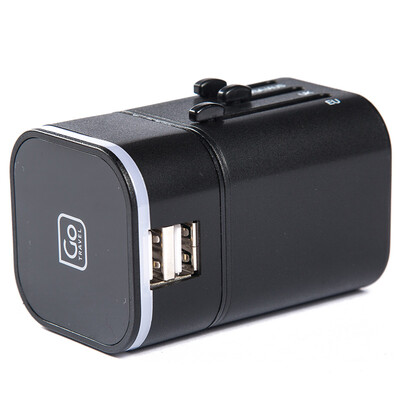 GO TRAVEL universal dual USB conversion plugs global multi-national general travel supplies abroad power charging converter 41041 black 
GO TRAVEL universal dual USB conversion plugs global multi-national general travel supplies abroad power charging converter 41041 black