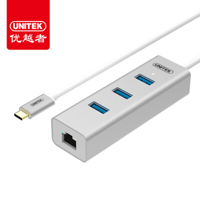 Advantages (UNITEK) Y-3095 USB3.1 Type-C to Gigabit Ethernet three USB3.0HUB hub 12-inch MacBookUSB-C splitter aluminum
Advantages (UNITEK) Y-3095 USB3.1 Type-C to Gigabit Ethernet three USB3.0HUB hub 12-inch MacBookUSB-C splitter aluminum