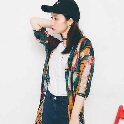 VIVAHEART Tide Graffiti Printed Ramie Knitted Cardigan Women's Long Sweater Jacket VWYC172441 Green
VIVAHEART Tide Graffiti Printed Ramie Knitted Cardigan Women's Long Sweater Jacket VWYC172441 Green