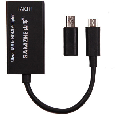 Shanze SAMZHE ZJX-300 Android mobile phone tablet Micro USB to HDMI high-definition mobile phone adapter cable adapter support 5p 11p interface
Shanze SAMZHE ZJX-300 Android mobile phone tablet Micro USB to HDMI high-definition mobile phone adapter cable adapter support 5p 11p interface