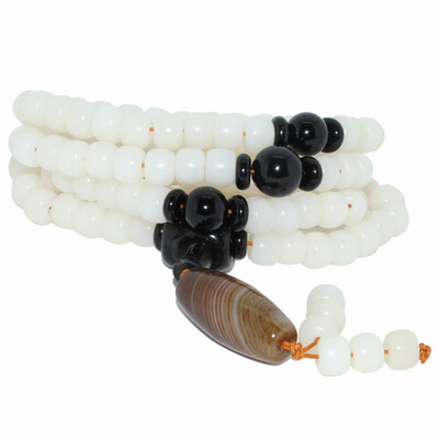 Wenwantianxia) white jade bodhi hand string high-density white men and women models Buddha beads bracelet jewelry gifts necklace wrapped wire agate obsidian section
Wenwantianxia) white jade bodhi hand string high-density white men and women models Buddha beads bracelet jewelry gifts necklace wrapped wire agate obsidian section