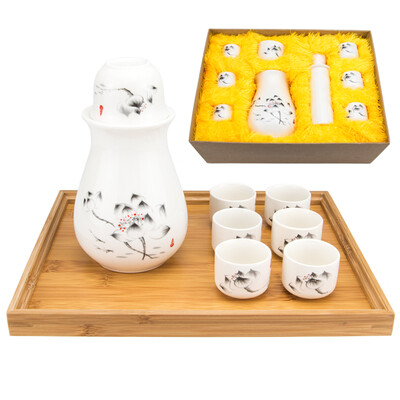 Cui Rui Er Yuan Yuan Li Li wine set gift sets rhyme white wine glass ceramic wine wine wine pots wine pots wine hot wine pots a glass of wine a cup of small cups without tray teacher gift
Cui Rui Er Yuan Yuan Li Li wine set gift sets rhyme white wine glass ceramic wine wine wine pots wine pots wine hot wine pots a glass of wine a cup of small cups without tray teacher gift