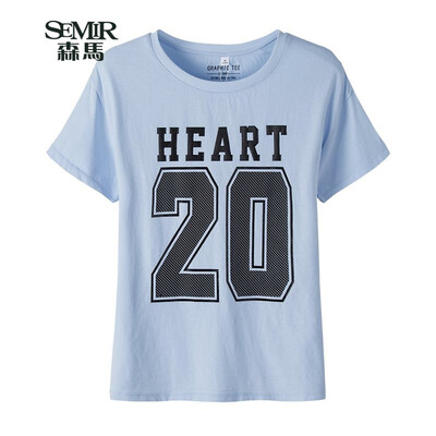 Semir Semir Short Sleeve T-Shirt Summer Lady Casual Loose Letter Print T-Shirt Couple 12216000044 Light Blue M
Semir Semir Short Sleeve T-Shirt Summer Lady Casual Loose Letter Print T-Shirt Couple 12216000044 Light Blue M