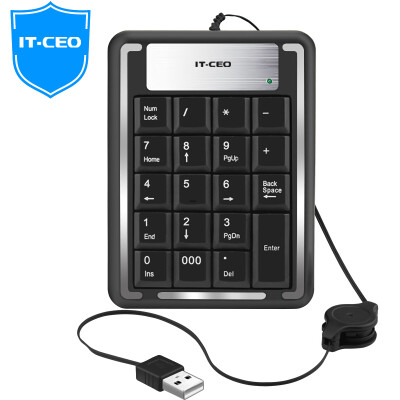 IT-CEO USB Digital Keypad Mini Financial Keypad Accounting Bank Cashier Portable Keyboard Computer External Keypad 19 Key Drawing Black
IT-CEO USB Digital Keypad Mini Financial Keypad Accounting Bank Cashier Portable Keyboard Computer External Keypad 19 Key Drawing Black