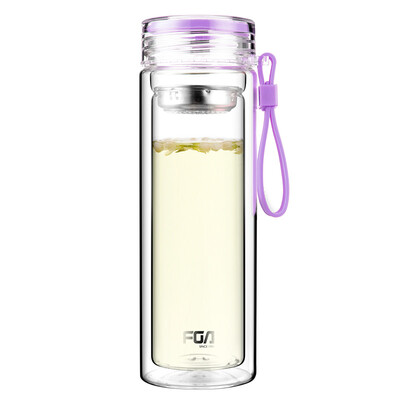 【Jingdong supermarket】 rich candy color double with a tean men and women creative portable glass cup 320ml cherry powder (WFB1012-320
【Jingdong supermarket】 rich candy color double with a tean men and women creative portable glass cup 320ml cherry powder (WFB1012-320