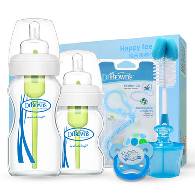 DrBrown's newborn wide-caliber glass bottle luxury gift set (EU version of the bottle + milk powder box + pacifier + nipple folder + senior bottle brush
DrBrown's newborn wide-caliber glass bottle luxury gift set (EU version of the bottle + milk powder box + pacifier + nipple folder + senior bottle brush