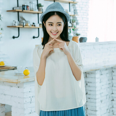 Yiman INMAN 2017 summer new art embroidery side collar cuffs slits in the sleeve shirt female light beige 1862012090
Yiman INMAN 2017 summer new art embroidery side collar cuffs slits in the sleeve shirt female light beige 1862012090