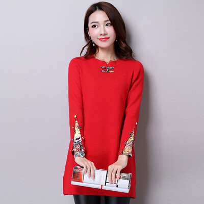 A morning morning 2017 autumn and winter sweater women's head Slim long section dress long sleeve 054117A3M wine red
A morning morning 2017 autumn and winter sweater women's head Slim long section dress long sleeve 054117A3M wine red